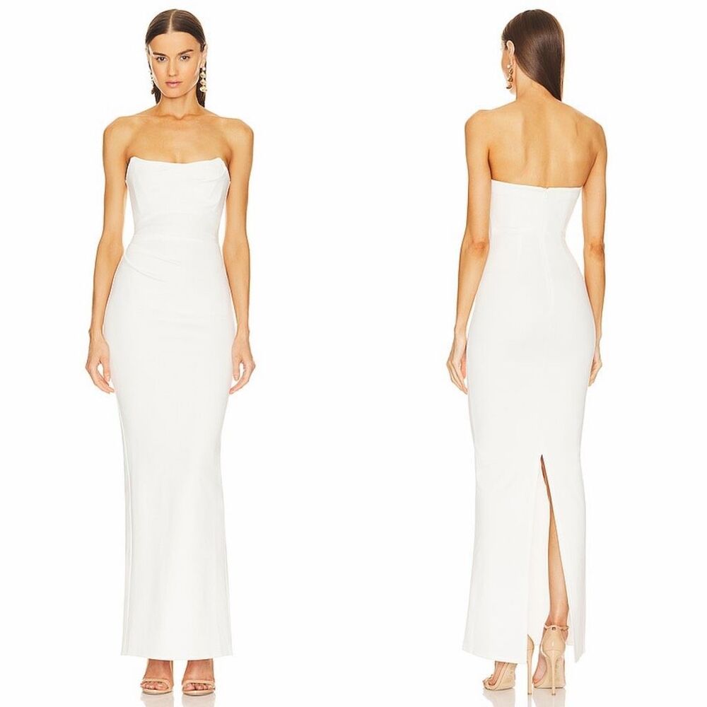 Michael Costello x REVOLVE Briggs Gown in Ivory Size Small $298